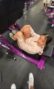 Cute teen at the gym