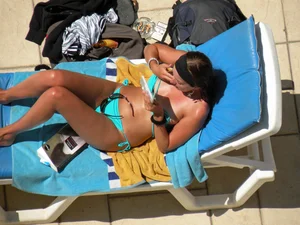 Beach and bikini nip slips