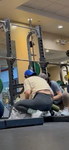 Asian MILF squatting at the gym (OC)