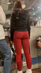 College pawg friend in sexy red Lulus