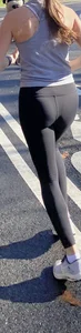 Tight asses in yoga pants, including VPL on one