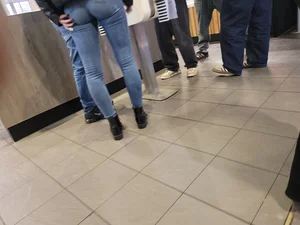 Jeans ass at McDonalds