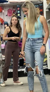 three teen shopping