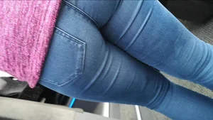 Nice ass up close in tight jeans