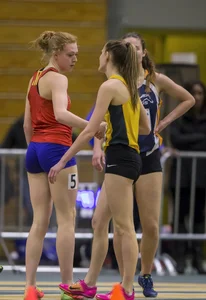 Canadian girls at an Alberta track and field tournament