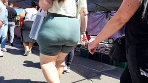 Insane BBW monster booty in shorts (OC)