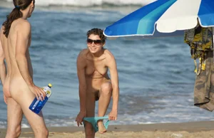 Nude beach and topless girls