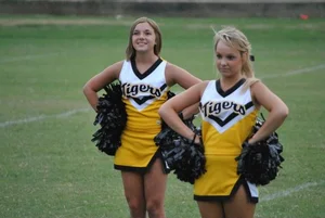 Candid cheerleaders