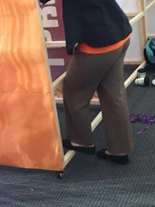 Candid teen ass backstage