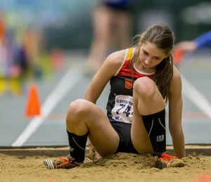 Canadian girls at an Alberta track and field tournament