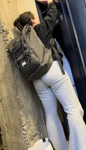 More Shots Of The Somewhat Jiggly College Girl In Loose Grey Sweats