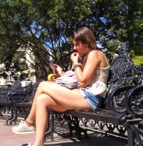 nice legs in the sun