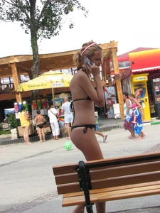 Candid beach and bikini babes
