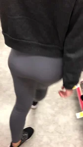 Busted creeping a girl Tiffany in leggings with a great ass