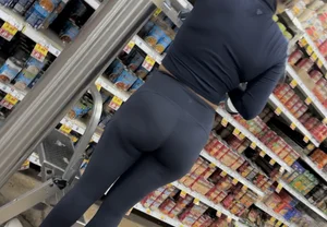 Beautiful woman in tight leggings