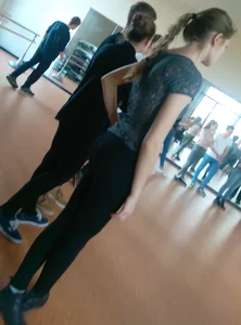 Skinny Girl in the Gymnasium