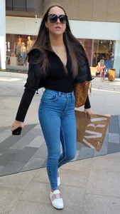 Tight blue jeans creepshots compilation