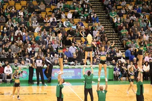 Candid cheerleaders