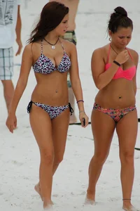 Candid beach and bikini babes