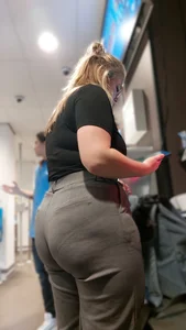 Office Pants Phat Ass Blonde PAWG