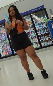 Asian girl shopping @ Walmart