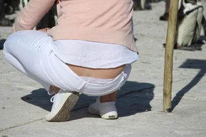 Huge collection of whale tails, ass cracks and panty peeks in public