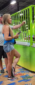 Cute Blonde Milf in shorts
