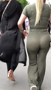 Sexy Jiggle blonde in pants (NOT OC)