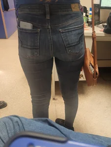 Blonde coworker in tight jeans round 2