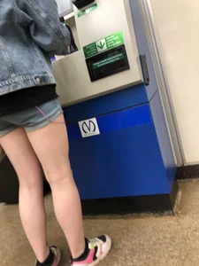 Cute Teen Candid Girl in Glasses Subway Creepshots Gallery