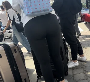 Tall European big bubbly ass ( OC , Airport Series )