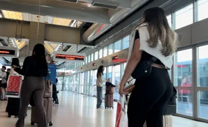 Thick Latina with jiggly phat ass ( OC , Upshots ) Airport series