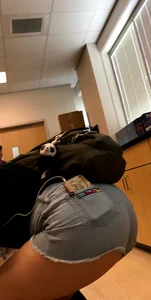 Hot Ass in Mini Shorts Closeup - College Girl Bending Over