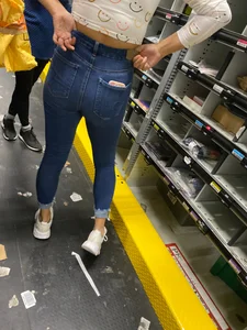 Latina teen at work