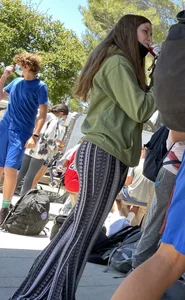 Sophomore Ass in Flare Pants (19 y/o)