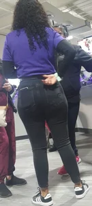 PF WORKER IN TIGHT BLACK JEANS