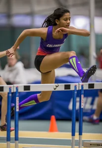 Canadian girls at an Alberta track and field tournament