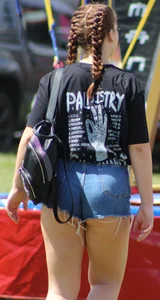 Amazing Ass In Denim Shorts
