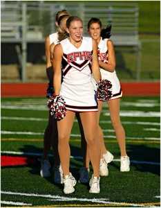 Candid cheerleaders
