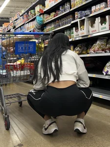 Brown skinned latina squatting and shopping (oc)