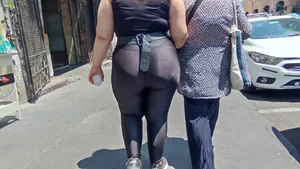 Huge Chubby Ass in Tights Street Creepshots Series