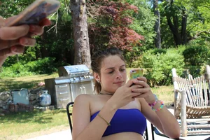 Cute non-candid teens in swimsuits