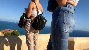 Spanish Babe in tight jeans