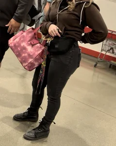 Blonde PAWG coworker stuffed in jeans