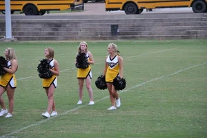 Candid cheerleaders