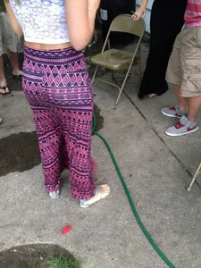 Nice Butt in Colorful Pants Creepshot