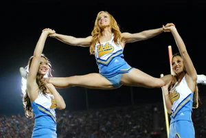 Candid cheerleaders