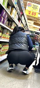 Tight booty Asian chic in black‼️