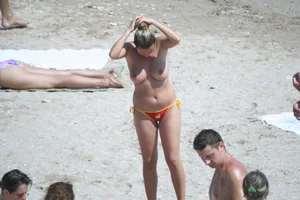 Continesti nude beach girls in Romania