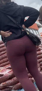 Sexy ball busting purple bubble butt